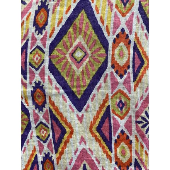 Chicos Shirt Womens Size Medium 100% Linen Coastal Casual Multicolor Button Up - Picture 4 of 13